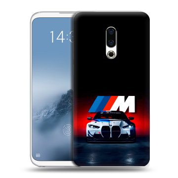 Силиконовый чехол на Meizu 16th Plus с принтом БМВ BMW