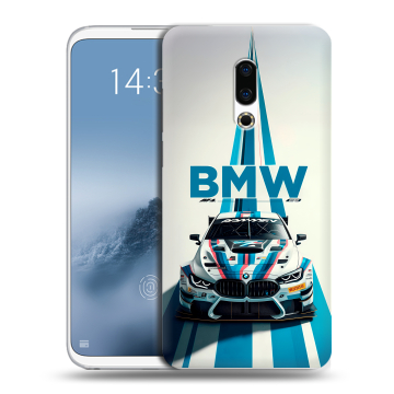 Силиконовый чехол на Meizu 16th Plus с принтом БМВ BMW