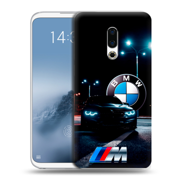 Силиконовый чехол на Meizu 16th Plus с принтом БМВ BMW