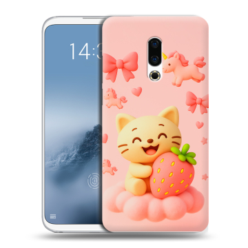 Силиконовый чехол на Meizu 16th Plus с принтом для девочек