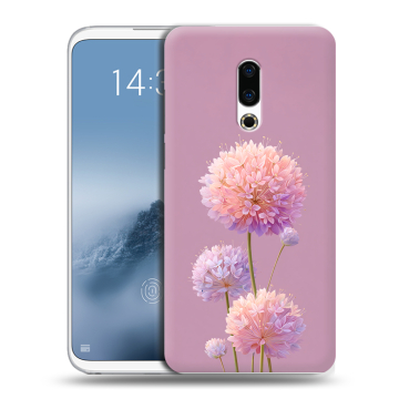Силиконовый чехол на Meizu 16th Plus с принтом Цветы Силиконовый чехол на Meizu 16th Plus с принтом Цветы