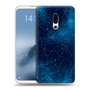 Силиконовый чехол на Meizu 16th Plus с принтом Космос звезды Силиконовый чехол на Meizu 16th Plus с принтом Космос звезды