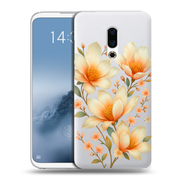 Силиконовый чехол на Meizu 16th Plus с принтом Цветы Силиконовый чехол на Meizu 16th Plus с принтом Цветы