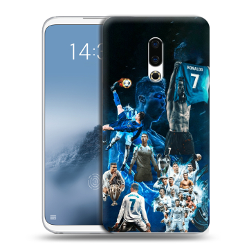 Силиконовый чехол на Meizu 16th Plus с принтом Реал Роналдо