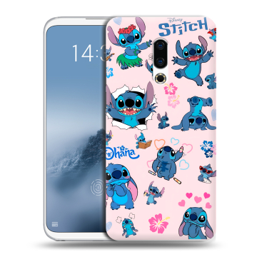 Силиконовый чехол на Meizu 16th Plus с принтом Лило и Стич