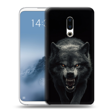 Силиконовый чехол на Meizu 16th Plus с принтом Волк Силиконовый чехол на Meizu 16th Plus с принтом Волк
