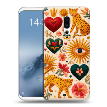 Силиконовый чехол на Meizu 16th Plus с принтом Модный принт Силиконовый чехол на Meizu 16th Plus с принтом Модный принт