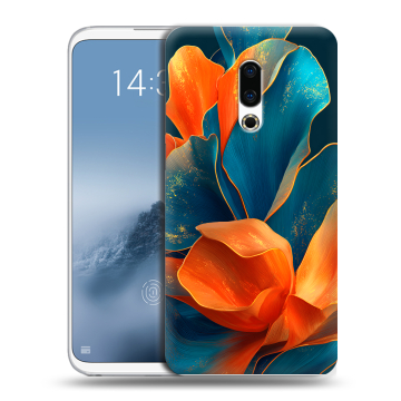 Силиконовый чехол на Meizu 16th Plus с принтом Цветы Силиконовый чехол на Meizu 16th Plus с принтом Цветы