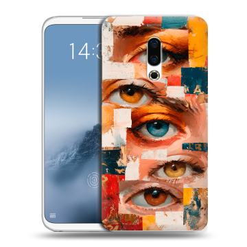 Силиконовый чехол на Meizu 16th Plus с принтом Модный принт Силиконовый чехол на Meizu 16th Plus с принтом Модный принт