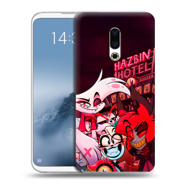 Силиконовый чехол на Meizu 16th Plus с принтом Hazbin Hotel Отель Хазбин