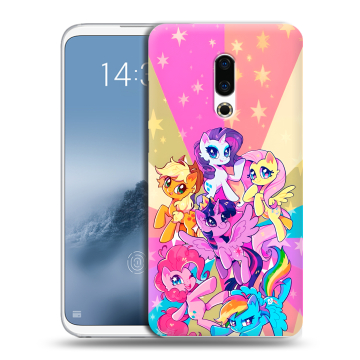 Силиконовый чехол на Meizu 16th Plus с принтом My little pony Дружба чудо Силиконовый чехол на Meizu 16th Plus с принтом My little pony Дружба чудо