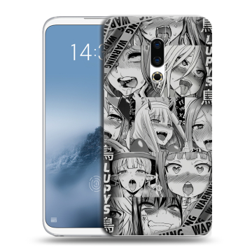 Силиконовый чехол на Meizu 16th Plus с принтом Ahegao Ахегао Аниме Силиконовый чехол на Meizu 16th Plus с принтом Ahegao Ахегао Аниме