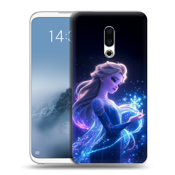 Силиконовый чехол на Meizu 16th Plus с принтом Холодное сердце Frozen