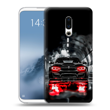 Силиконовый чехол на Meizu 16th Plus с принтом BMW БМВ
