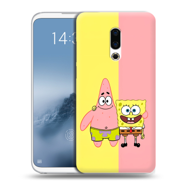Силиконовый чехол на Meizu 16th Plus с принтом Спанч боб Спанчбоб Силиконовый чехол на Meizu 16th Plus с принтом Спанч боб Спанчбоб