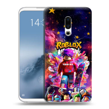 Силиконовый чехол на Meizu 16th Plus с принтом Roblox Роблокс
