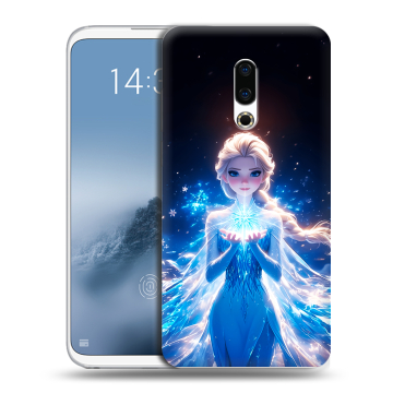 Силиконовый чехол на Meizu 16th Plus с принтом Холодное сердце Frozen Силиконовый чехол на Meizu 16th Plus с принтом Холодное сердце Frozen