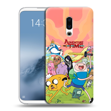 Силиконовый чехол на Meizu 16th Plus с принтом Adventure time Время приключений Силиконовый чехол на Meizu 16th Plus с принтом Adventure time Время приключений