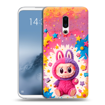 Силиконовый чехол на Meizu 16th Plus с принтом Labubu Лабубу Силиконовый чехол на Meizu 16th Plus с принтом Labubu Лабубу