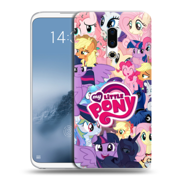 Силиконовый чехол на Meizu 16th Plus с принтом My little pony Дружба чудо Силиконовый чехол на Meizu 16th Plus с принтом My little pony Дружба чудо