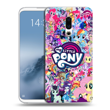 Силиконовый чехол на Meizu 16th Plus с принтом My little pony Дружба чудо Силиконовый чехол на Meizu 16th Plus с принтом My little pony Дружба чудо