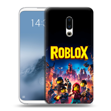Силиконовый чехол на Meizu 16th Plus с принтом Roblox Роблокс