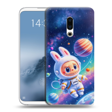 Силиконовый чехол на Meizu 16th Plus с принтом Labubu Лабубу