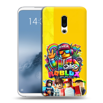 Силиконовый чехол на Meizu 16th Plus с принтом Roblox Роблокс