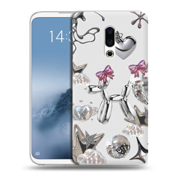 Силиконовый чехол на Meizu 16th Plus с принтом Y2K
