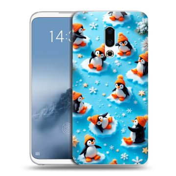 Силиконовый чехол на Meizu 16th Plus с принтом Новый год Силиконовый чехол на Meizu 16th Plus с принтом Новый год