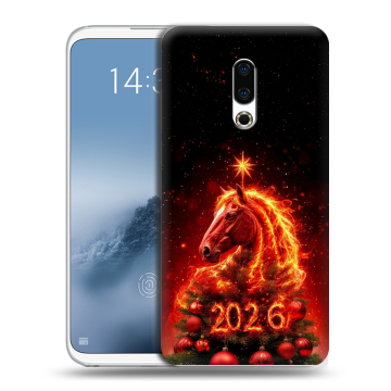 Силиконовый чехол на Meizu 16th Plus с принтом Новый год Силиконовый чехол на Meizu 16th Plus с принтом Новый год