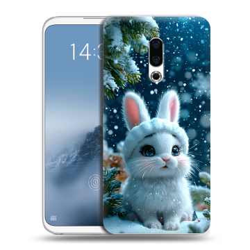 Силиконовый чехол на Meizu 16th Plus с принтом Новый год Силиконовый чехол на Meizu 16th Plus с принтом Новый год