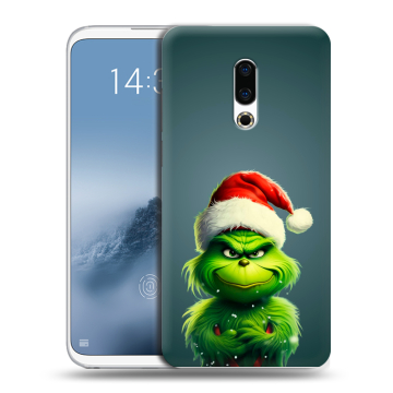 Силиконовый чехол на Meizu 16th Plus с принтом Новый год Силиконовый чехол на Meizu 16th Plus с принтом Новый год