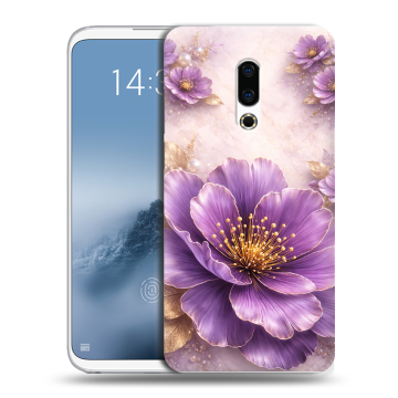 Силиконовый чехол на Meizu 16th Plus с принтом женский