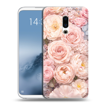 Силиконовый чехол на Meizu 16th Plus с принтом женский