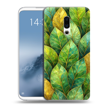 Силиконовый чехол на Meizu 16th Plus с принтом женский
