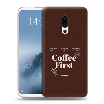 Силиконовый чехол на Meizu 16th Plus с принтом женский