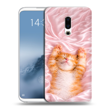 Силиконовый чехол на Meizu 16th Plus с принтом женский