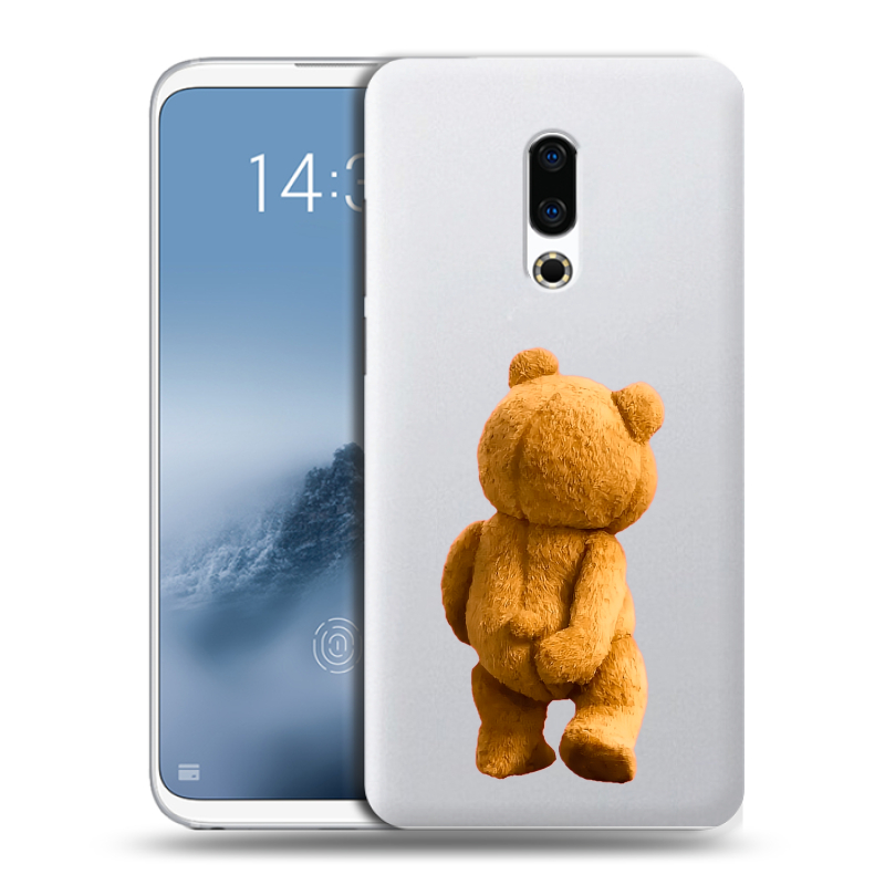 Силиконовый чехол на Meizu 16th Plus с принтом Медведь Силиконовый чехол на Meizu 16th Plus с принтом Медведь