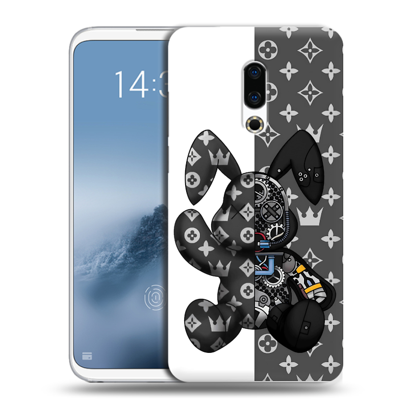 Силиконовый чехол на Meizu 16th Plus с принтом Луи робот Силиконовый чехол на Meizu 16th Plus с принтом Луи робот
