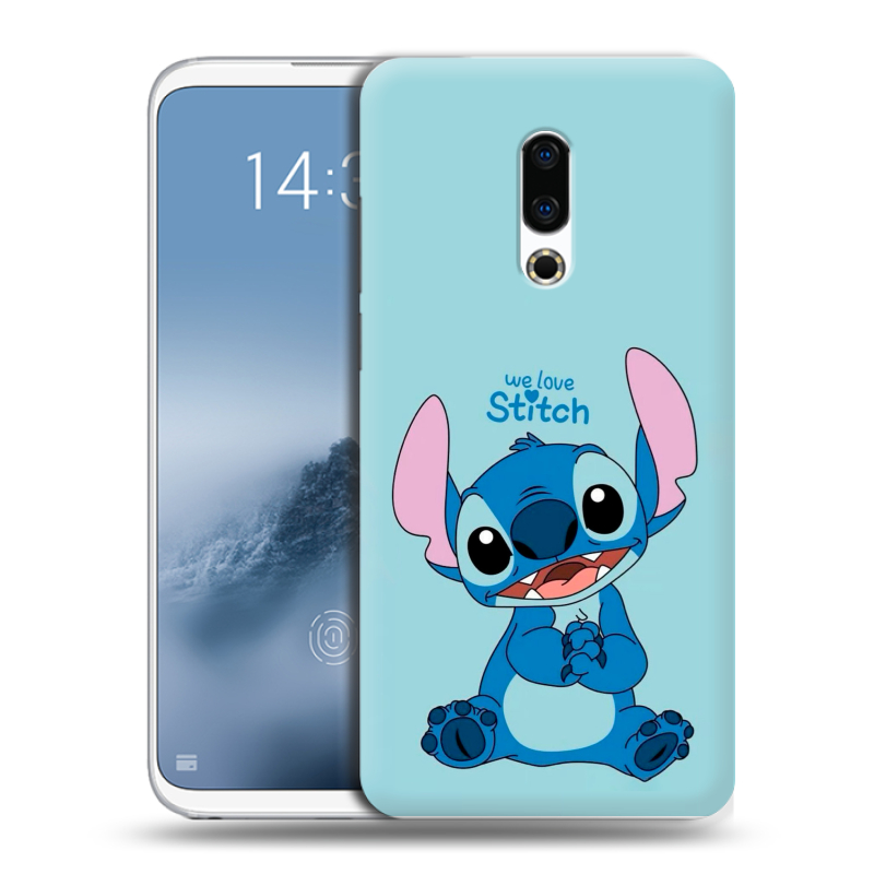 Силиконовый чехол на Meizu 16th Plus с принтом Лило и Стич Силиконовый чехол на Meizu 16th Plus с принтом Лило и Стич