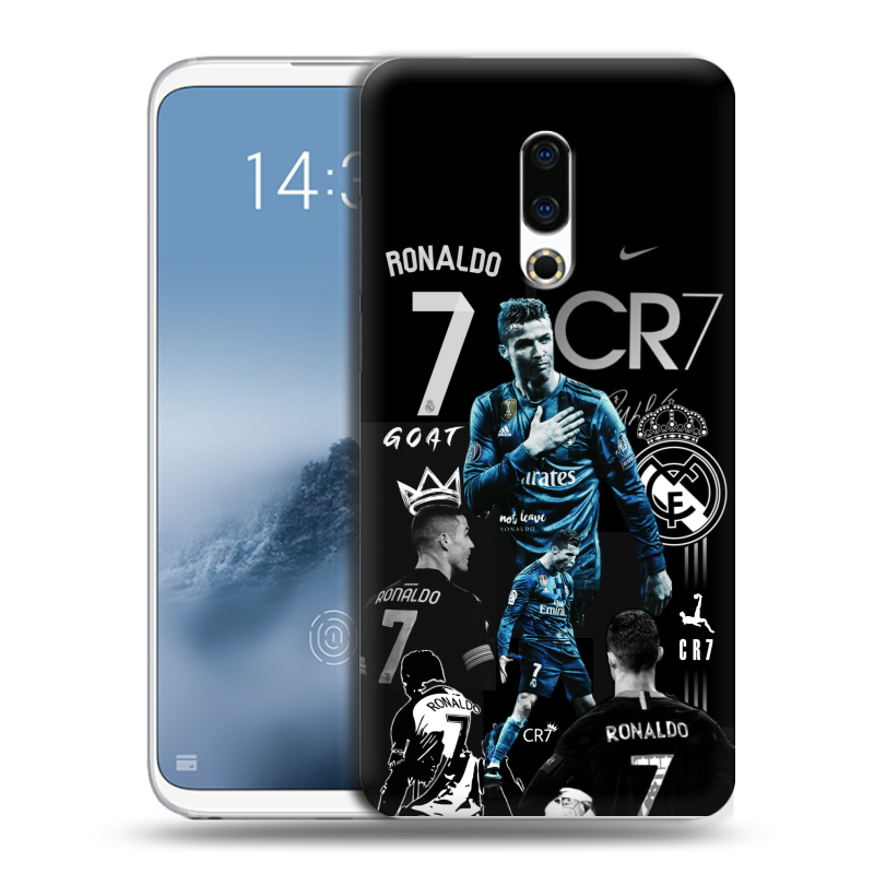 Силиконовый чехол на Meizu 16th Plus с принтом Реал Роналдо Силиконовый чехол на Meizu 16th Plus с принтом Реал Роналдо