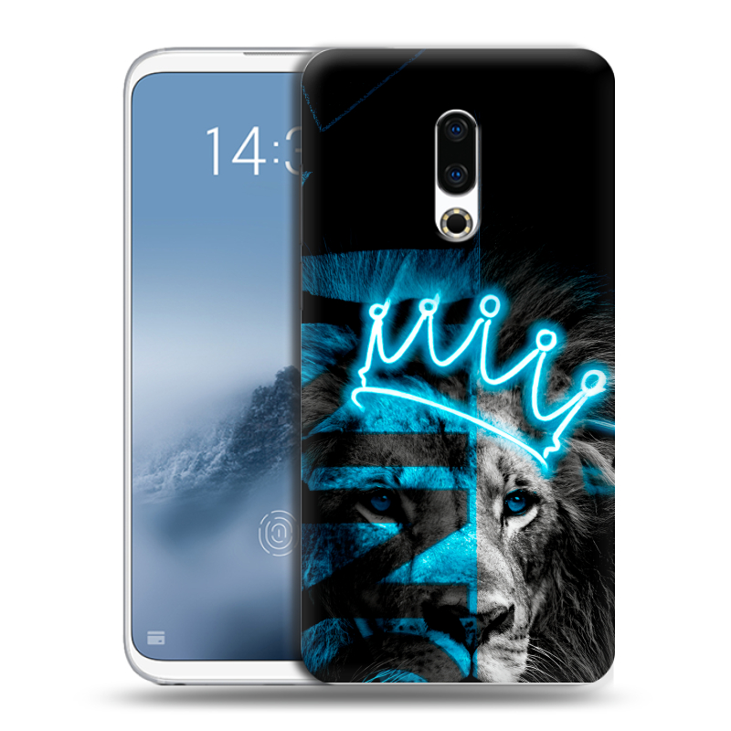 Силиконовый чехол на Meizu 16th Plus с принтом Король лев Силиконовый чехол на Meizu 16th Plus с принтом Король лев