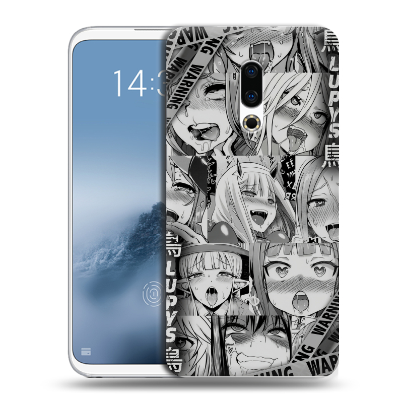 Силиконовый чехол на Meizu 16th Plus с принтом Ahegao Ахегао Аниме Силиконовый чехол на Meizu 16th Plus с принтом Ahegao Ахегао Аниме