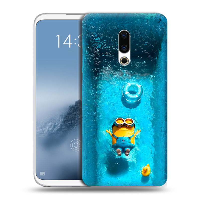 Силиконовый чехол на Meizu 16th Plus с принтом Миньоны Силиконовый чехол на Meizu 16th Plus с принтом Миньоны