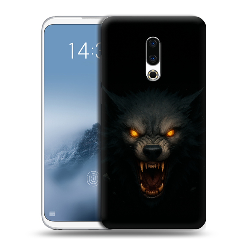 Силиконовый чехол на Meizu 16th Plus с принтом Волк Силиконовый чехол на Meizu 16th Plus с принтом Волк