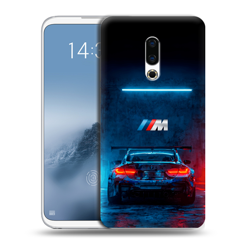 Силиконовый чехол на Meizu 16th Plus с принтом BMW БМВ Силиконовый чехол на Meizu 16th Plus с принтом BMW БМВ