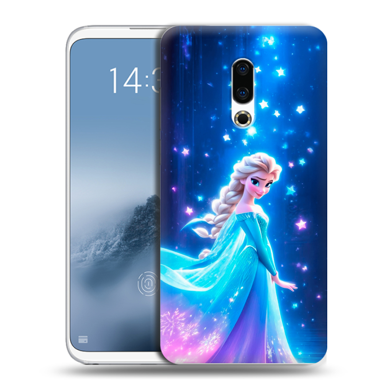 Силиконовый чехол на Meizu 16th Plus с принтом Холодное сердце Frozen Силиконовый чехол на Meizu 16th Plus с принтом Холодное сердце Frozen