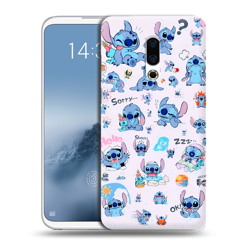 Силиконовый чехол на Meizu 16th Plus с принтом Лило и Стич Силиконовый чехол на Meizu 16th Plus с принтом Лило и Стич