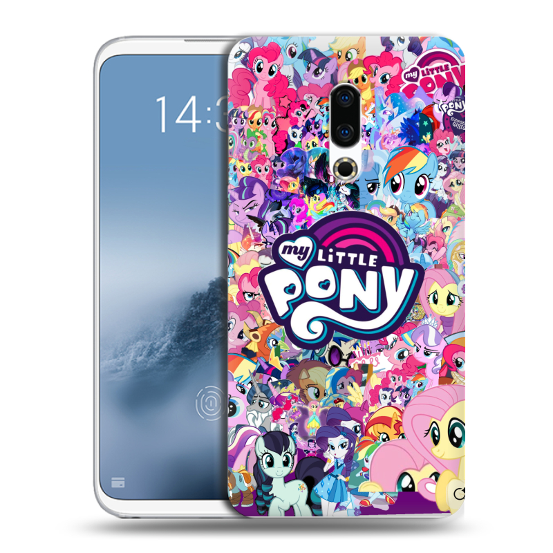 Силиконовый чехол на Meizu 16th Plus с принтом My little pony Дружба чудо Силиконовый чехол на Meizu 16th Plus с принтом My little pony Дружба чудо